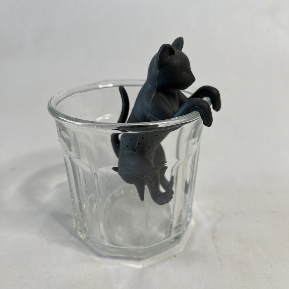Genuine Fred PURRTEA Cat Silicone Tea Infuser • Gray Kitty • No Box